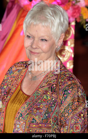 17. Februar 2015 - London, England, UK - Dame Judi Dench bei der Royal Film-Aufführung: "Der zweite Best Exotic Marigold Hotel" Stockfoto