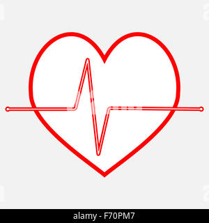 Puls Puls-Symbol Linie. Frequenz und Kardiologie schlagen medizinische Analyse. Vektor Kunst Design Abstrakt ausgefallene Mode Interessenvertreter Stockfoto