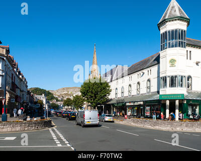 Stadtzentrum in Llandudno Gwynedd Wales UK Stockfoto