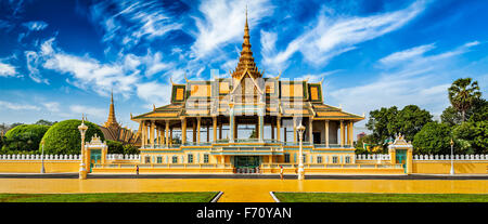 Phnom Penh Royal Palast-Komplex Stockfoto