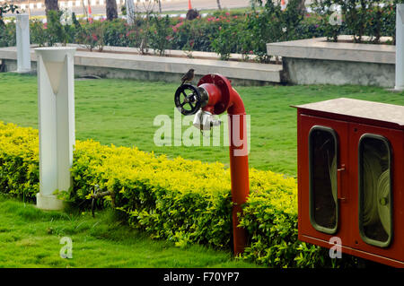 Brandschutz Hydranten Ventil, Visakhapatnam, Andhra Pradesh, Indien, Asien Stockfoto