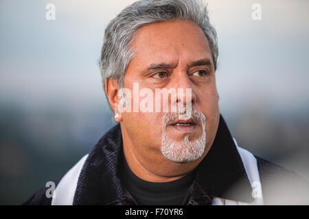 Vijay Mallya, Vijay Vittal Mallya, indischer Geschäftsmann, Mitglied des Parlaments, Mitglied von Rajya Sabha, Vorsitzender der United Breweries Group, Indien, Asien Stockfoto