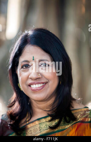 Kavita Krishnamurti, Kavita Krishnamurthy, Kavita Subramaniam, Sharada, indische Playback-Sängerin, Klassische Sängerin, Indien, Asien Stockfoto