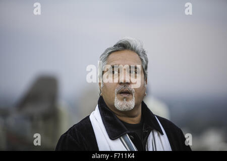 Vijay Mallya, Vijay Vittal Mallya, indischer Geschäftsmann, Mitglied des Parlaments, Mitglied von Rajya Sabha, Vorsitzender der United Breweries Group, Indien, Asien Stockfoto