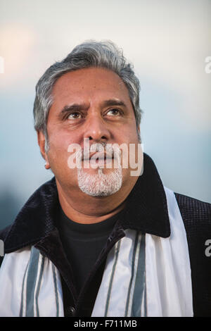 Vijay Mallya, Vijay Vittal Mallya, indischer Geschäftsmann, Mitglied des Parlaments, Mitglied von Rajya Sabha, Vorsitzender der United Breweries Group, Indien, Asien Stockfoto