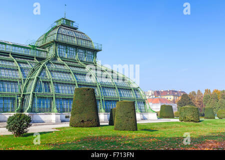 Das Palmenhaus, Garten von Schloss Schönbrunn. Wien, Österreich Stockfoto