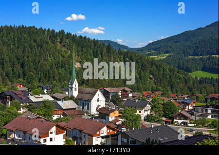 Ansicht von Scheffau bin Wilden Kaiser, Tirol, Österreich Stockfoto