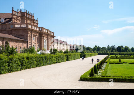 Italien, Venaria, Königspalast, die Gärten und die Juvarriane Ställe Stockfoto