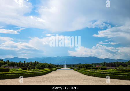 Italien, Venaria, Königspalast, Blick auf den park Stockfoto