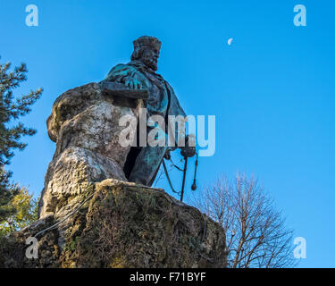 Venedig, Castello. Bronze-Denkmal Giuseppe Garibaldi in der Viale Garibaldi der öffentlichen Gärten Stockfoto