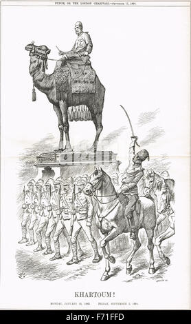 Khartoum General Gordon, John Tenniel Punch Cartoon 1898 Stockfoto