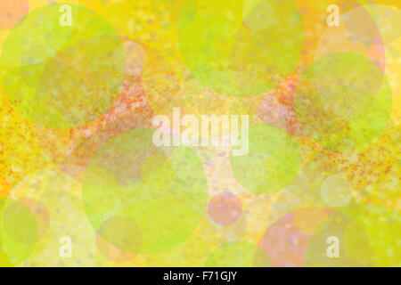 Kreise auf weiche schöne gelbe Farbe Hintergrund Stockfoto