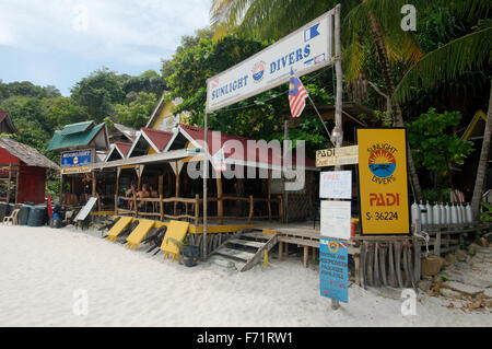 Tauchbasis in Pulau Perhentian Kecil Island, Malaysia Stockfoto