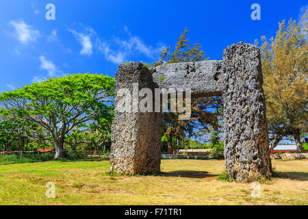 Ha'amonga "Maui in Nuku ' alofa, Tonga-Königreich Stockfoto