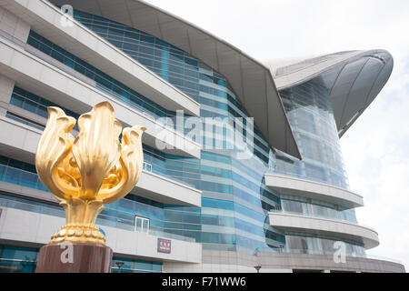 Golden Bauhinia Square Hongkong Stockfoto