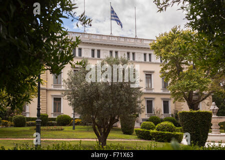 Der Präsidentenpalast, Irodou Attikou Straße, Athen, Griechenland Stockfoto