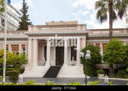 Die Maximou Villa, offizielle Residenz des griechischen Ministerpräsidenten, 19 Irodou Attikou Straße, Athen, Griechenland Stockfoto