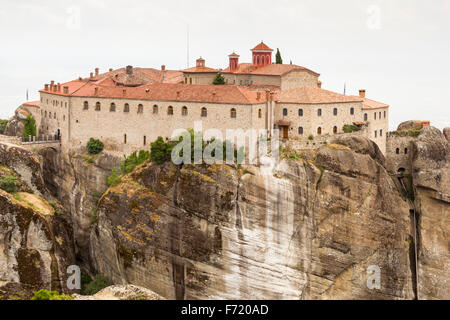 Kloster des Heiligen Stephan, Meteora, Thessalien, Griechenland Stockfoto
