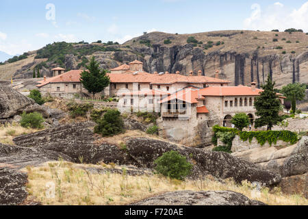 Kloster der Heiligen Dreifaltigkeit, Meteora, Thessalien, Griechenland Stockfoto