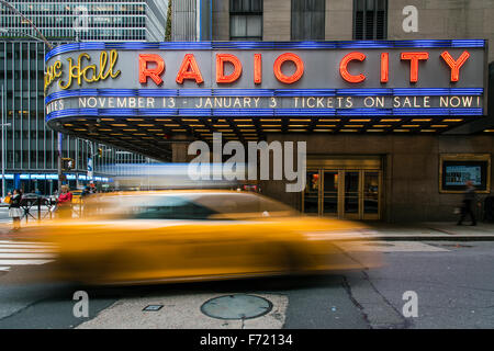 Radio City Music Hall in Manhattan, New York, USA Stockfoto