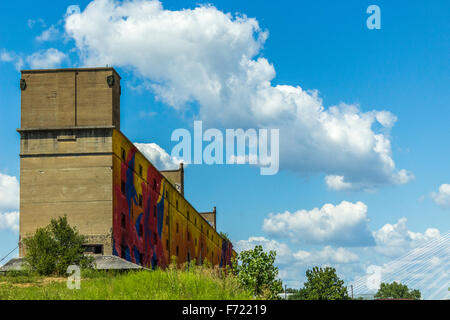 Verlassene Gebäude in St. Louis, MO Stockfoto