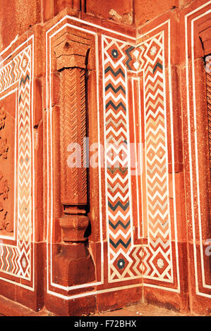 Stein geschnitzt, Stein Inlay Arbeit, Taj mahal, agra, uttar pradesh, indien, asien Stockfoto