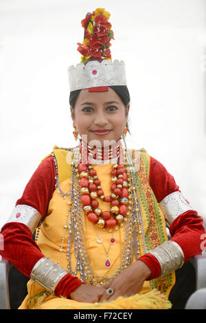 Paar tragen traditionelle Kleidung, Meghalaya, Indien, Asien, Herr #786 Stockfoto