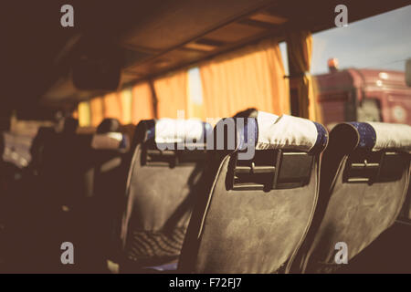 Eine Busreise quer durch Süditalien im Herbst. Stockfoto