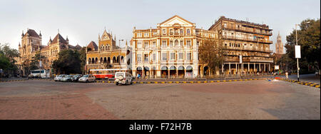 David Sassoon Bibliothek mit Heer und Marine building, Mumbai, Maharashtra, Indien, Asien Stockfoto