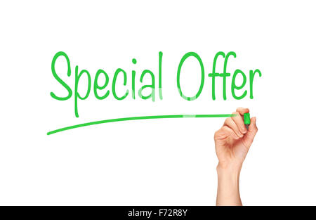 Sonderangebot, Induktion Trainingskonzept Schlagzeilen. Stockfoto