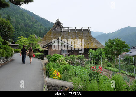 Das Dorf von Miyama in Kyoto Präfektur, Japan. Stockfoto