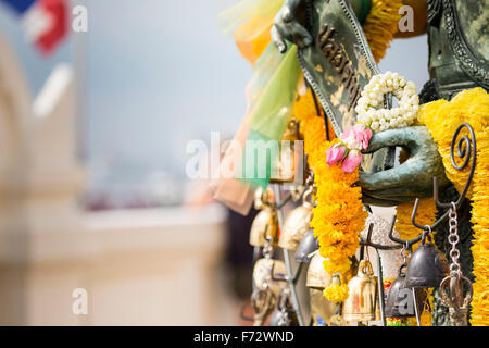 Der Stupa an der Spitze der Wat Saket, auch bekannt als die goldenen Bergs, im historischen Viertel von Bangkok, Thailand-Hauptstadt. Stockfoto