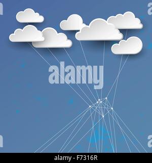 Cloud-Networking-Konzept Stock Vektor