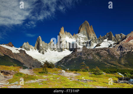 Mount Fitz Roy, Nationalpark Los Glaciares, Patagonien, Argentinien Stockfoto