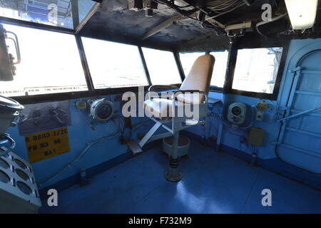 USS Midway im Hafen von San Diego. Stockfoto