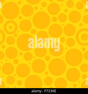 Gelber Kreis-Muster Stockfoto