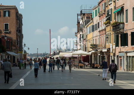 Via Garibaldi, Castello, Venedig, Italien. Stockfoto