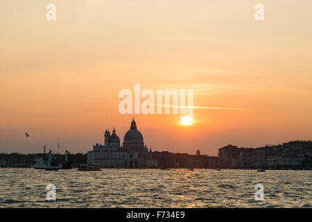 St. Marks Becken aus Riva Degli Schiavoni, Venedig, Italien. Stockfoto