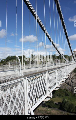 die Clifton Suspension Bridge über den Avon-Schlucht in Bristol Stockfoto