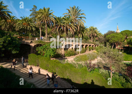 Parc Güell Barcelona Stockfoto