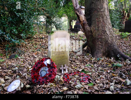 Grab von Victoria Kreuz Empfänger John Buckley, in Tower Hamlets Cemetery Park, London Stockfoto