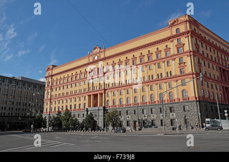 Das ehemalige Lubjanka-Gefängnis und jetzt die FSB-HQ, Moskau, Russland. Stockfoto