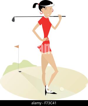 Guten Tag Golf spielen Stock Vektor