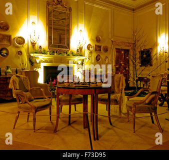 Berrington Hall ist ein Landhaus befindet sich etwa 3 Meilen nördlich von Leominster, Herefordshire, England, mit Gärten und Kostüme. Stockfoto