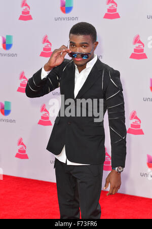 Sängerin OMI besucht die 16. Annual Latin GRAMMY Awards in Las Vegas Stockfoto