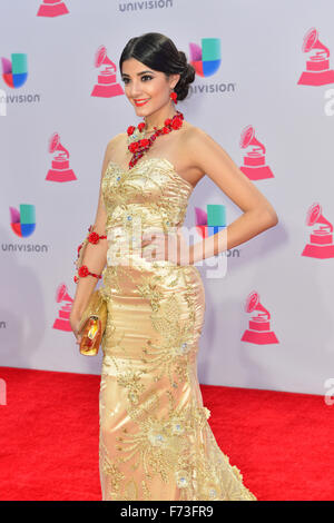 Sängerin Dray besucht die 16. Annual Latin GRAMMY Awards in Las Vegas Stockfoto