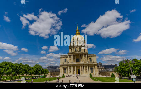 Les Invalides Gebäude, Paris, Frankreich Stockfoto