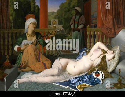 Jean-Auguste-Dominique Ingres - Odaliske mit Sklaven Stockfoto