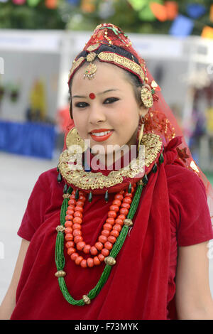 Tribal Frau, Sikkim, Indien, Asien - Modell Release #786 Stockfoto