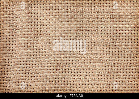 Nahaufnahme Foto Naturleinen, Textur oder Hintergrund. Stockfoto